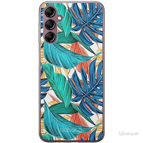 ERT GROUP mobiltelefonfodral för Samsung A14 4G/5G originalt och officiellt licensierat Babaco mönster Plants 005 optimalt anpassad till formen på mobiltelefonen, fodral tillverkad av TPU plast 5905511823337