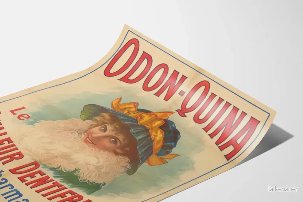 Vintage reklamposter Odon-Quina Den Bästa Tandkrämen - Bild 3