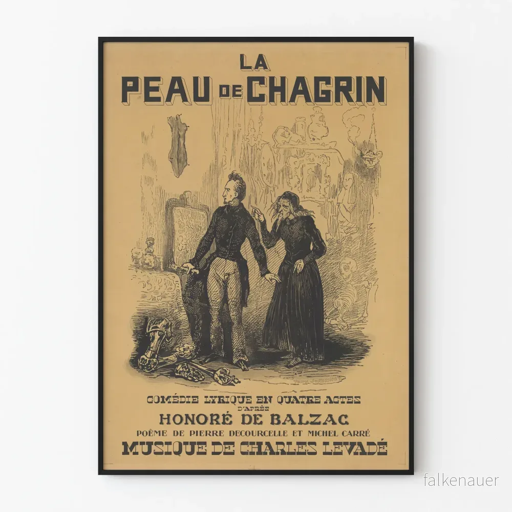 Vintageposter La Peau de Chagrin - Klassisk väggdekoration