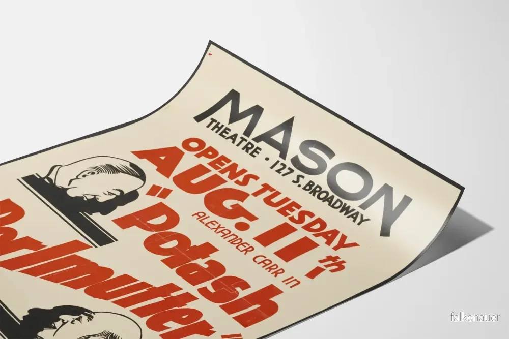 Vintageposter Potash & Perlmutter på Mason Theatre - Bild 3
