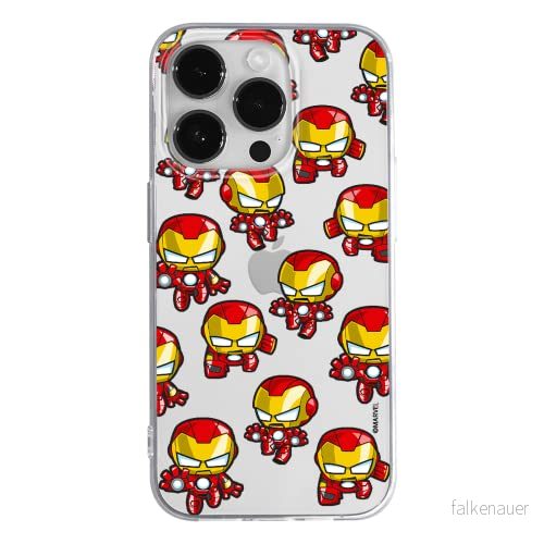 ERT GROUP mobiltelefonfodral för Apple Iphone 14 PRO originalt och officiellt licensierat Marvel mönster Iron Man 031 optimalt anpassad till formen på mobiltelefonen, gedeeltelijk transparant 5905131916587