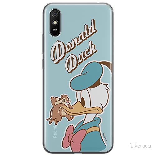 ERT GROUP mobiltelefonfodral för Xiaomi REDMI 9A originalt och officiellt licensierat Disney mönster Donald and Friends 001 anpassad till formen på mobiltelefonen, fodral tillverkad av TPU plast 5903040296479