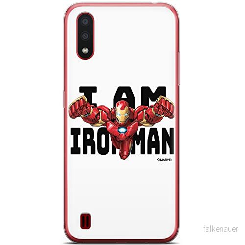 ERT GROUP mobiltelefonfodral för Samsung A01 originalt och officiellt licensierat Marvel mönster Iron Man 028 optimalt anpassad till formen på mobiltelefonen, fodral tillverkad av TPU plast 5904805141904