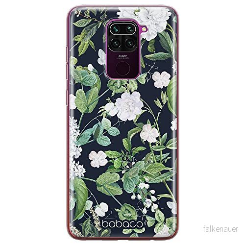 ERT GROUP mobiltelefonfodral för Xiaomi REDMI NOTE 9 originalt och officiellt licensierat Babaco mönster Flowers 034 optimalt anpassad till formen på mobiltelefonen, fodral tillverkad av TPU plast 5905131290298