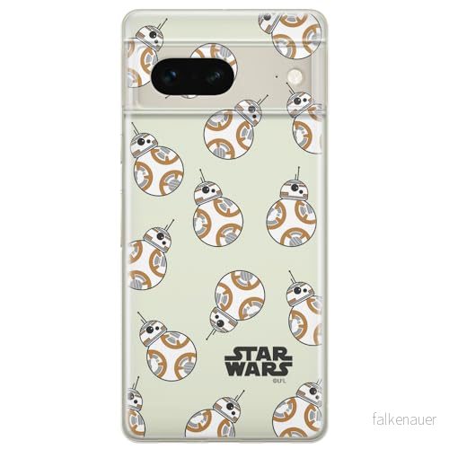 ERT GROUP mobiltelefonfodral för Google PIXEL 7 originalt och officiellt licensierat Star Wars mönster BB 8 004 optimalt anpassad till formen på mobiltelefonen, gedeeltelijk transparant 5905795144371