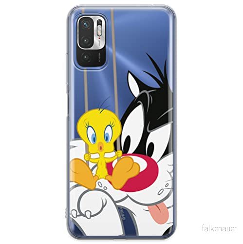 ERT GROUP mobiel telefoonhoesje voor Xiaomi REDMI NOTE 10 5G / POCO M3 PRO origineel en officieel erkend Looney Tunes patroon Sylvester & Tweety 002, gedeeltelijk bedrukt 5904805611315
