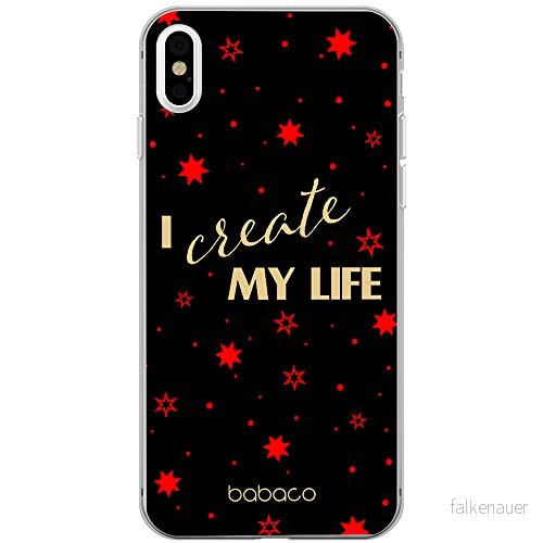 ERT GROUP mobiltelefonfodral för Apple Iphone XS Max originalt och officiellt licensierat Babaco mönster Positive vibes 006 Vit anpassad till formen på mobiltelefonen, fodral tillverkad av TPU plast 5903932957600