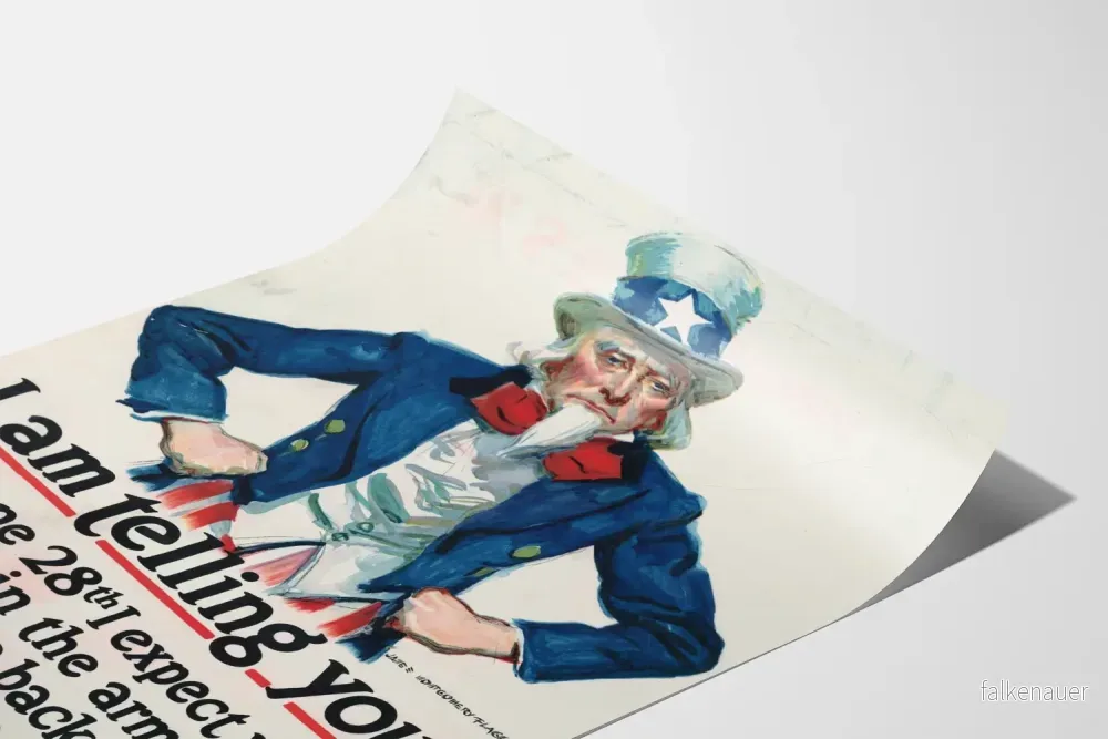 Vintage militärrekryteringsaffisch Uncle Sam - Bild 3
