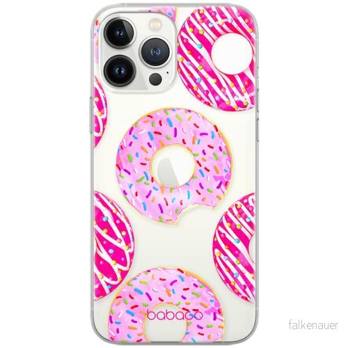 ERT GROUP mobiltelefonfodral för Apple Iphone 5/5S/SE originalt och officiellt licensierat Babaco mönster Donut 002 Vit optimalt anpassad till formen på mobiltelefonen, gedeeltelijk transparant 5903040240717