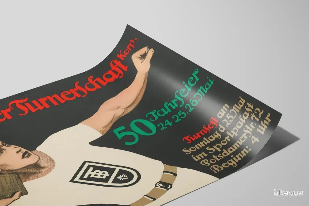 Poster Berliner Turnerschaft 50-årsjubileum – vintage sportig väggdekoration - Bild 2