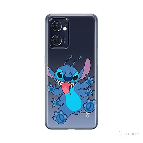 ERT GROUP mobiltelefonfodral för Oppo RENO 7 5G originalt och officiellt licensierat Disney mönster Stitch 019 optimalt anpassad till formen på mobiltelefonen, gedeeltelijk transparant 5905511318635