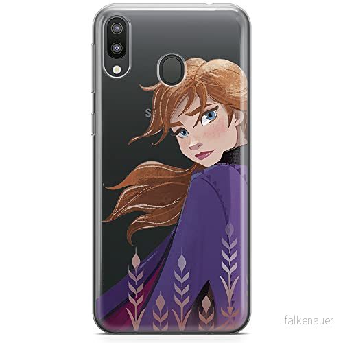 ERT GROUP mobiltelefonfodral för Samsung M20 originalt och officiellt licensierat Disney mönster Anna 002 optimalt anpassad till formen på mobiltelefonen, gedeeltelijk transparant 5903537010779