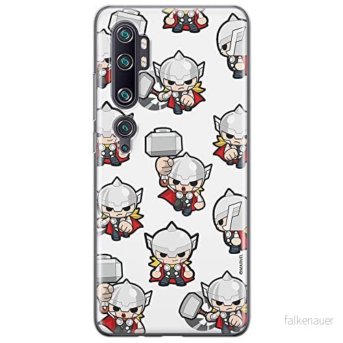 ERT GROUP mobiltelefonfodral för Xiaomi MI NOTE 10 / PRO originalt och officiellt licensierat Marvel mönster Thor 007 anpassad till formen på mobiltelefonen, fodral tillverkad av TPU plast 5904805169106