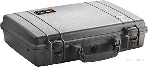 PELI 1470 professionell låda för bärbar dator, IP67 vatten och dammtät, 11 liters kapacitet, tillverkad i USA, inget skum, svart 19428006792