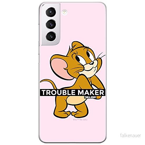 ERT GROUP mobiltelefonfodral för Samsung S21 PLUS originalt och officiellt licensierat Tom and Jerry mönster 012 optimalt anpassad till formen på mobiltelefonen, fodral tillverkad av TPU plast 5904805270000