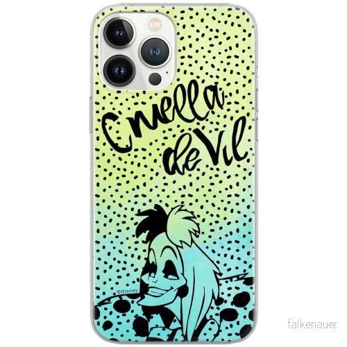 ERT GROUP mobiltelefonfodral för Apple Iphone 6/6S originalt och officiellt licensierat Disney mönster Cruella 002 Vit optimalt anpassad till formen på mobiltelefonen, fodral tillverkad av TPU plast 5902980563573