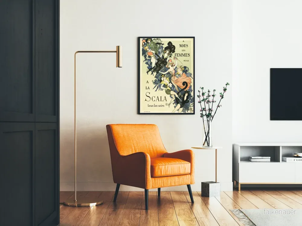Vintageposter för revue A Nous Les Femmes på La Scala - Bild 2