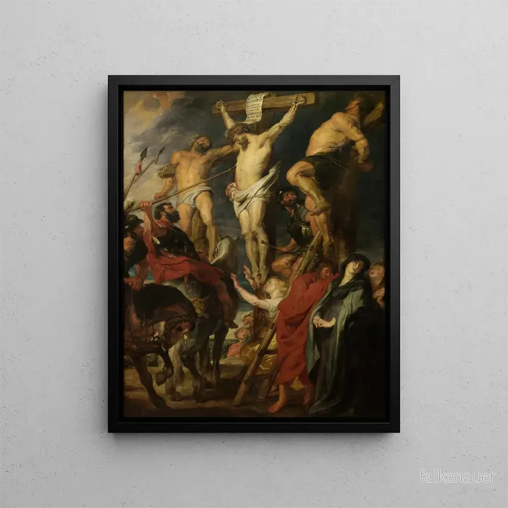 Målning Kristus på korset Lansen - Antoine van Dyck | Konsttryck