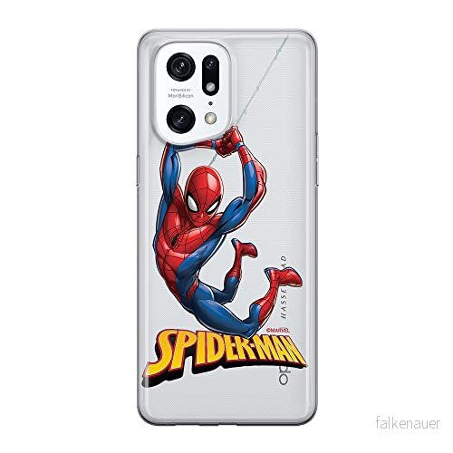 ERT GROUP mobiltelefonfodral för Oppo FIND X5 PRO originalt och officiellt licensierat Marvel mönster Spider Man 019 optimalt anpassad till formen på mobiltelefonen, gedeeltelijk transparant 5905511410667