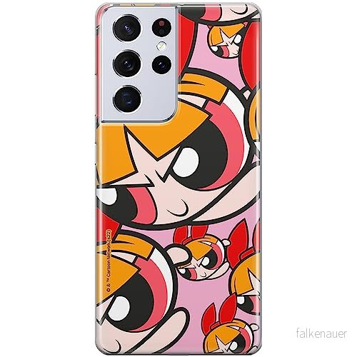 ERT GROUP mobiltelefonfodral för Samsung S21 ULTRA originalt och officiellt licensierat The Powerpuff Girls mönster 010, fodral tillverkad av TPU plast 5905511960360