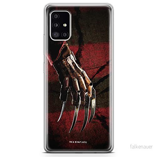 ERT GROUP mobiltelefonfodral för Samsung A51 5G originalt och officiellt licensierat Horror mönster Nightmare of Elm Street 002 anpassad till formen på mobiltelefonen, fodral tillverkad av TPU plast 5905511071691