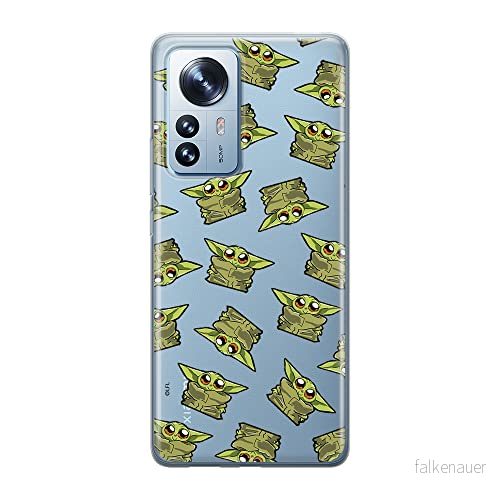 ERT GROUP mobiltelefonfodral för Xiaomi 12 PRO originalt och officiellt licensierat Star Wars mönster Baby Yoda 008 optimalt anpassad till formen på mobiltelefonen, gedeeltelijk transparant 5905511524432