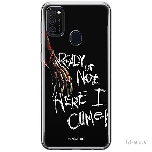 ERT GROUP mobiltelefonfodral för Samsung M21 / M30S originalt och officiellt licensierat Horror mönster Nightmare of Elm Street 001, fodral tillverkad av TPU plast 5905511070366
