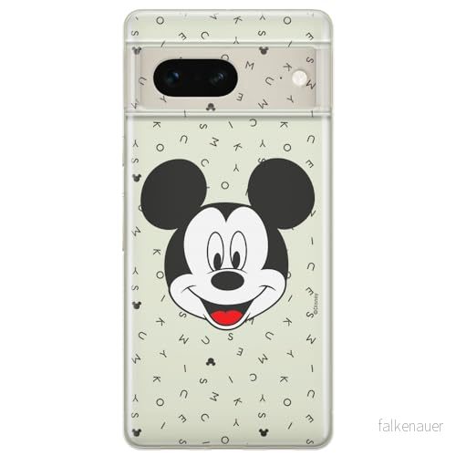 ERT GROUP mobiltelefonfodral för Google PIXEL 7 originalt och officiellt licensierat Disney mönster Mickey 020 optimalt anpassad till formen på mobiltelefonen, gedeeltelijk transparant 5905795140205