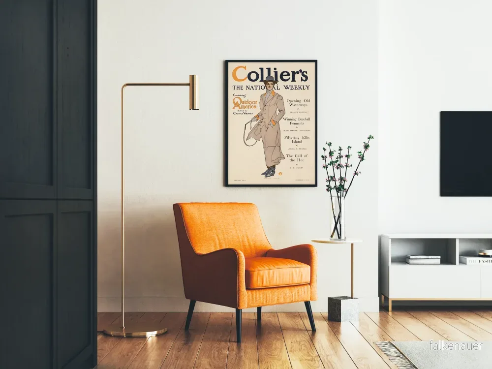 Vintageposter Collier's The National Weekly 1909 - Bild 2