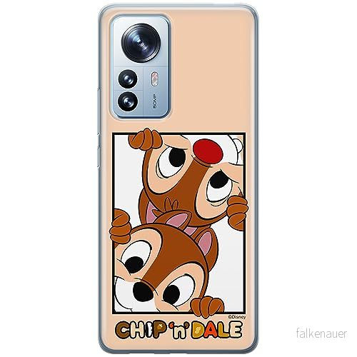 ERT GROUP mobiltelefonfodral för Xiaomi 12 PRO originalt och officiellt licensierat Disney mönster Chip & Dale 005 optimalt anpassad till formen på mobiltelefonen, fodral tillverkad av TPU plast 5905795022884