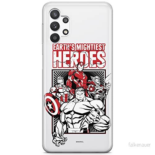 ERT GROUP mobiltelefonfodral för Samsung A32 5G originalt och officiellt licensierat Marvel mönster Avengers 005 optimalt anpassad till formen på mobiltelefonen, gedeeltelijk transparant 5903040056363