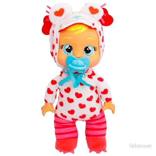 Bebes Llorones Tiny Cuddles monster Momo, 25 cm mjuk docka, gråter äkta tårar inkluderar pyjamas, leksak för pojkar och flickor 18 månader 8421134911468