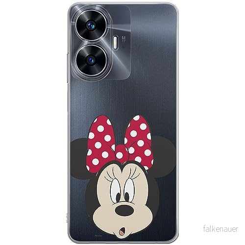 ERT GROUP mobiltelefonfodral för Realme C55 originalt och officiellt licensierat Disney mönster Minnie 054 optimalt anpassad till formen på mobiltelefonen, gedeeltelijk transparant 5905511860677