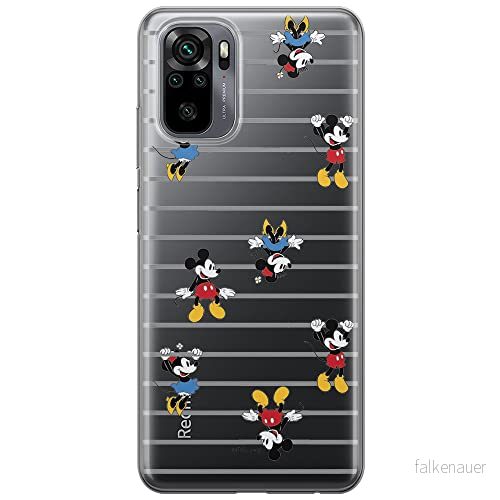 ERT GROUP mobiltelefonfodral för Xiaomi REDMI NOTE 10/ 10S originalt och officiellt licensierat Disney mönster Mickey & Minnie 007 anpassad till formen på mobiltelefonen, gedeeltelijk transparant 5903537182223