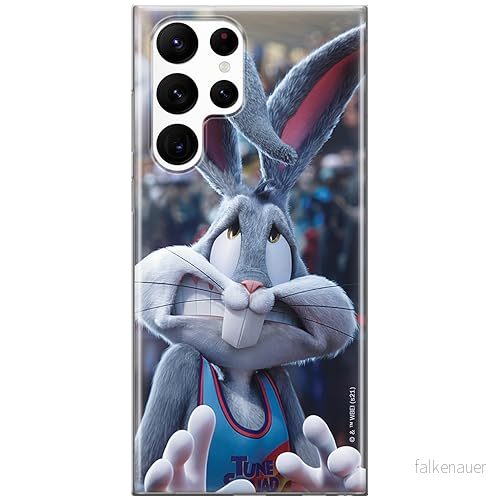 ERT GROUP mobiltelefonfodral för Samsung S22 ULTRA originalt och officiellt licensierat Looney Tunes mönster Space Jam 016 anpassad till formen på mobiltelefonen, fodral tillverkad av TPU plast 5905511049386