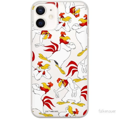 ERT GROUP mobiltelefonfodral för Iphone 12 Mini originalt och officiellt licensierat Looney Tunes mönster Foghorn Leghorn 001 optimalt anpassad till formen på mobiltelefonen, gedeeltelijk transparant 5905511666026