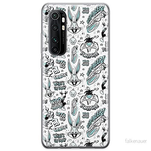 ERT GROUP mobiltelefonfodral för Xiaomi MI NOTE 10 Lite originalt och officiellt licensierat Looney Tunes mönster 004 optimalt anpassad till formen på mobiltelefonen, fodral tillverkad av TPU plast 5904805589065