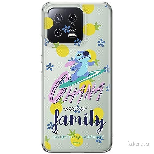 ERT GROUP mobiltelefonfodral för Xiaomi 13 originalt och officiellt licensierat Disney mönster Stitch 004 optimalt anpassad till formen på mobiltelefonen, gedeeltelijk transparant 5905511914028