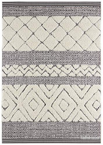 Mint Rugs inomhus och utomhus vintage handira matta Todra 80x150 cm Svart kräm 4260648235899