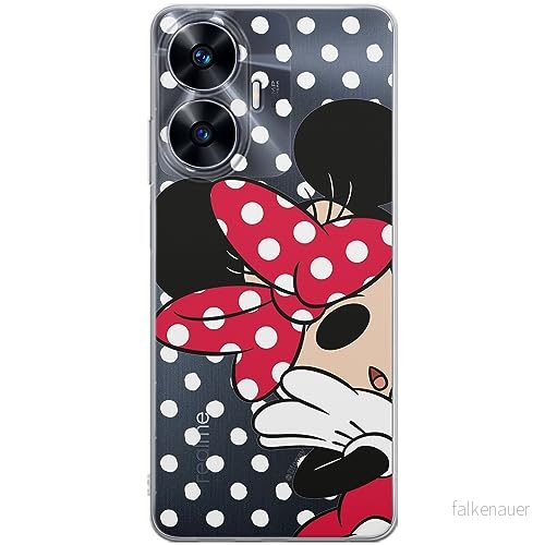 ERT GROUP mobiltelefonfodral för Realme C55 originalt och officiellt licensierat Disney mönster Minnie 003 optimalt anpassad till formen på mobiltelefonen, gedeeltelijk transparant 5905511858971