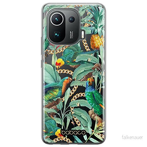 ERT GROUP mobiltelefonfodral för Xiaomi MI 11 PRO originalt och officiellt licensierat Babaco mönster Flowers 058 optimalt anpassad till formen på mobiltelefonen, gedeeltelijk transparant 5905131371096