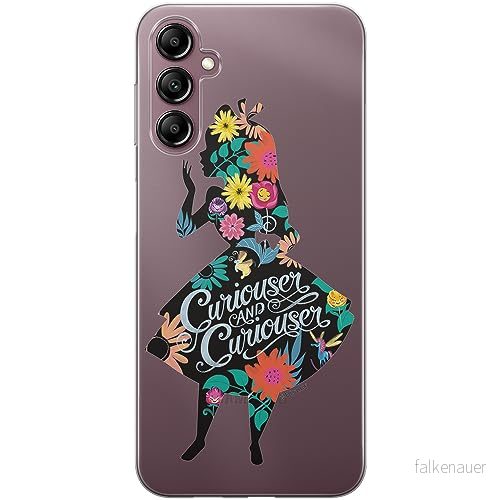 ERT GROUP mobiltelefonfodral för Samsung A14 4G/5G originalt och officiellt licensierat Disney mönster Alice 002 optimalt anpassad till formen på mobiltelefonen, gedeeltelijk transparant 5905511833954
