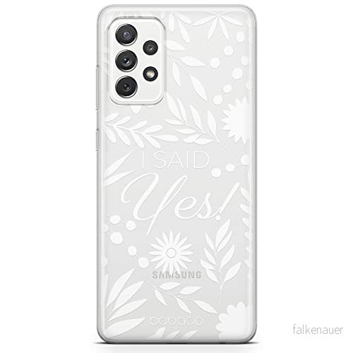 ERT GROUP mobiltelefonfodral för Samsung A33 5G originalt och officiellt licensierat Babaco mönster I said Yes! 002 Vit optimalt anpassad till formen på mobiltelefonen, gedeeltelijk transparant 5904805774270