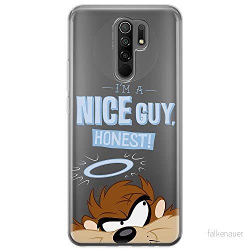 ERT GROUP mobiltelefonfodral för Xiaomi REDMI 9 originalt och officiellt licensierat Looney Tunes mönster Tasmanian 003 optimalt anpassad till formen på mobiltelefonen, gedeeltelijk transparant 5903040307441