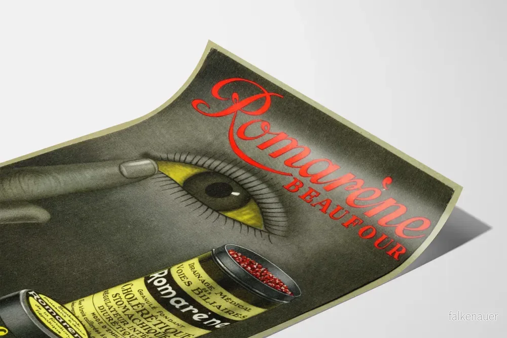 Vintage Romarène leverantörsdecongestant för levern Poster - Bild 3