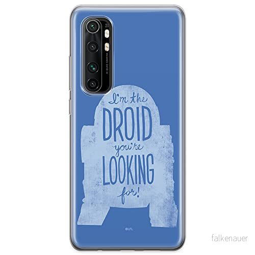 ERT GROUP mobiltelefonfodral för Xiaomi MI NOTE 10 Lite originalt och officiellt licensierat Star Wars mönster R2D2 006 optimalt anpassad till formen på mobiltelefonen, fodral tillverkad av TPU plast 5904805590528