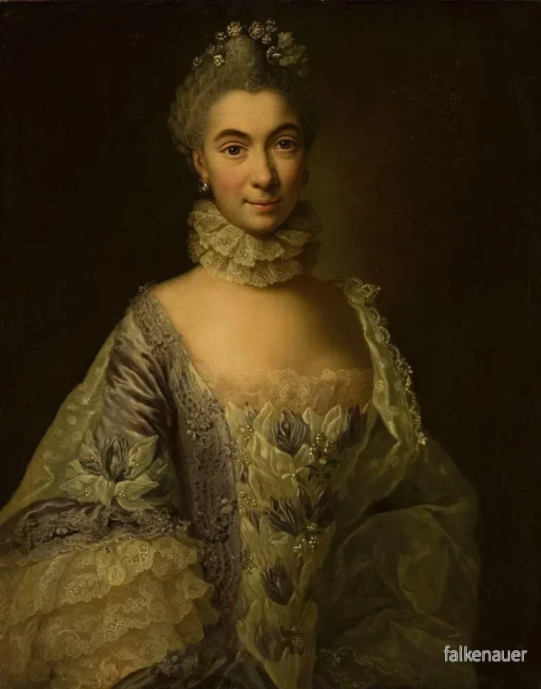 Målning Portrait av en dam - Anna Rosina de Gasc | Konsttryck - Bild 2