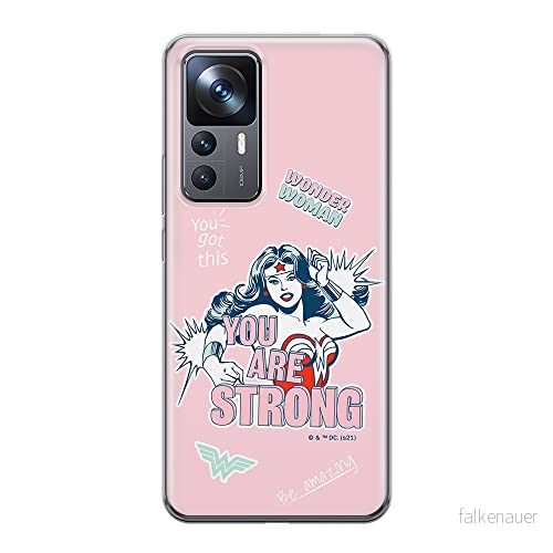 ERT GROUP mobiltelefonfodral för Xiaomi 12T/12T pro/K50 Ultra originalt och officiellt licensierat DC mönster Wonder Woman 025 anpassad till formen på mobiltelefonen, fodral tillverkad av TPU plast 5905511581985