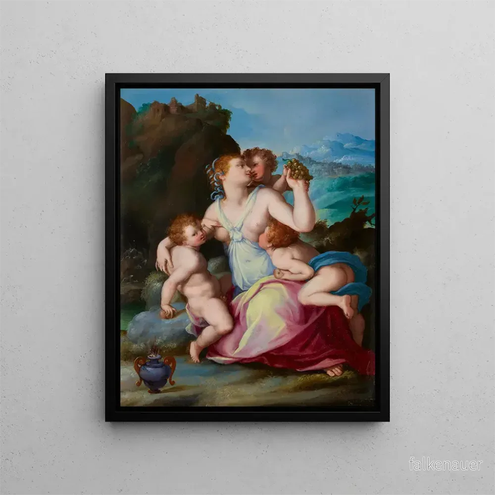 Målning Charité - Alessandro Allori | Konsttryck