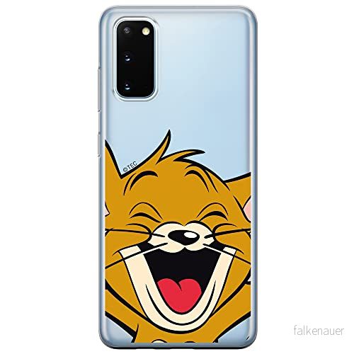ERT GROUP mobiltelefonfodral för Samsung S20 / S11E originalt och officiellt licensierat Tom and Jerry mönster 003 Vit optimalt anpassad till formen på mobiltelefonen, gedeeltelijk transparant 5903537540023